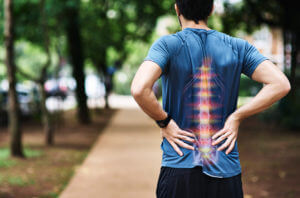 Man with back pain